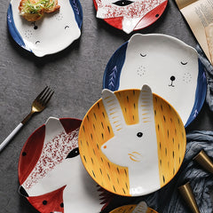 Ceramic animal plate