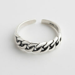 Cuban link ring