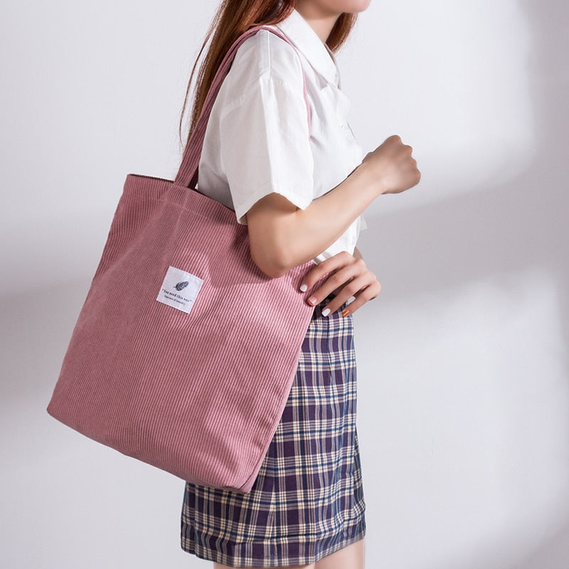 Corduroy Shopping Bag