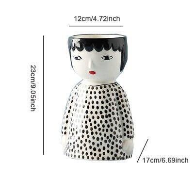 Ceramic doll vase