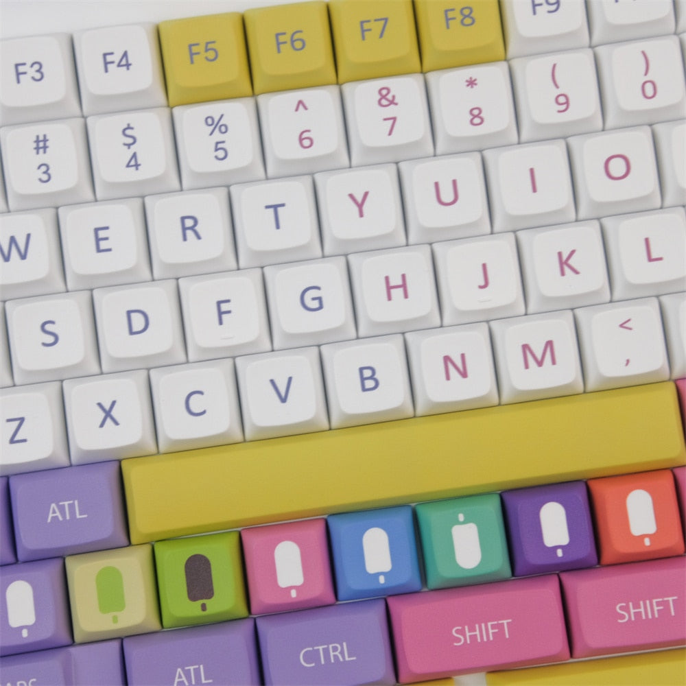 XDA ice cream keycaps PBT | Cute mechanical keyboard keys set