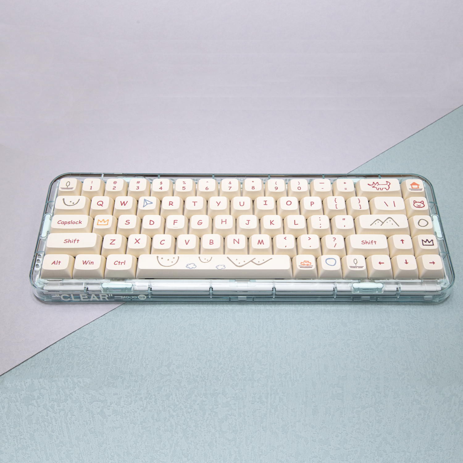 Cute keycaps set